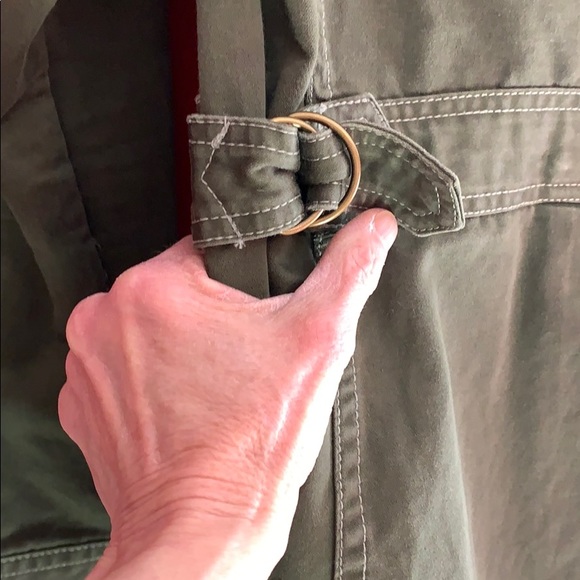 J. Crew Utility Jacket- Army Green Cotton Sz S - Picture 10 of 12